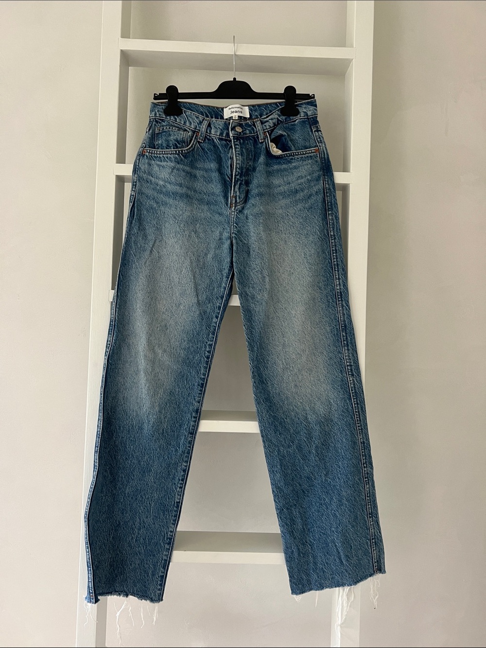 Reformation Relaxed Straight-Leg Jeans - Blue